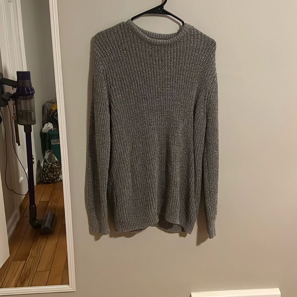 H&M oversized knit grey sweater